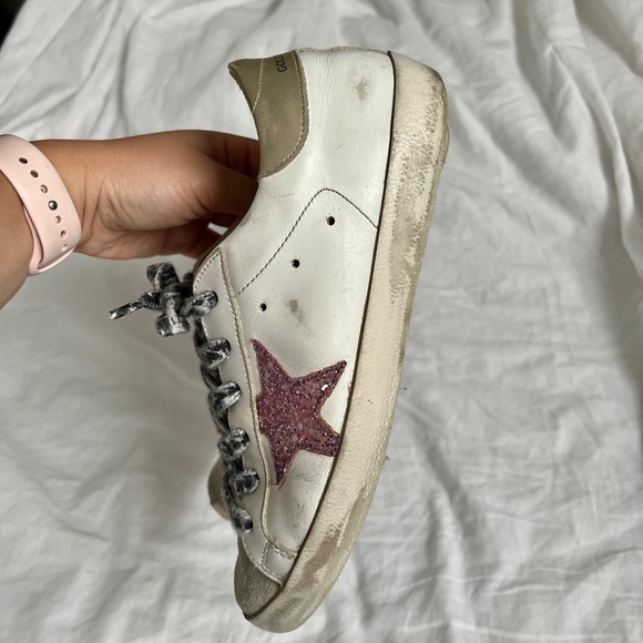 Golden Goose Sneakers Super-Star sneakers with glitter and gold heel tab - Picture 3 of 7